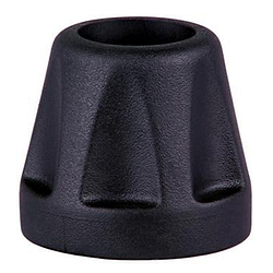 Puntale per bastone passeggio 19 mm realizzato in materiale ad alto contenuto di gomma tale garantire un elevato attrito su qualsiasi superficie 2 pezzi
