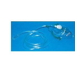 Maschera per ossigenoterapia media concentrazione con 2 tubi prolunga 2 metri