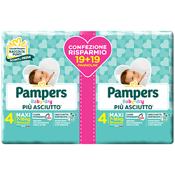 Pampers baby dry duo dwct maxi 38 pezzi
