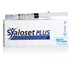 Siringa intra articolare syaloset plus acido ialuronico sale sodico 1,5% ad alto peso molecolare 4 ml