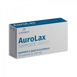 Supposte aurolax glicerolo 2500 mg 18 supposte