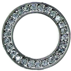 Orecchino post foratura ring with crystals bjt974