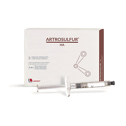 Siringa intra articolare artrosulfur ha acido ialuronico 1,6% 2 ml 3 pezzi