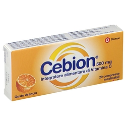 Cebion masticabile arancia vitamina c 500 mg 20 compresse