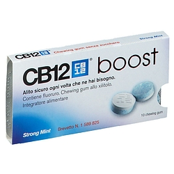 Cb12 boost 10 chewing gum zinco e fluoruro new formulation
