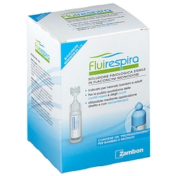 Fluirespira soluzione fisiologica sterile 30 flaconcini monodose da 5 ml