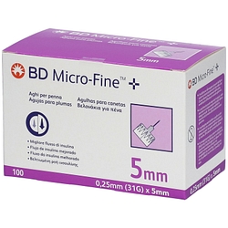 Ago per penna da insulina bd microfine gauge 31 5 mm 100 pezzi