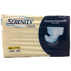 Pannolone per incontinenza serenity classic superdry formato extra large 30 pezzi