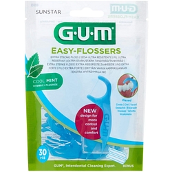 Gum easy flossers forcella 30 pezzi new