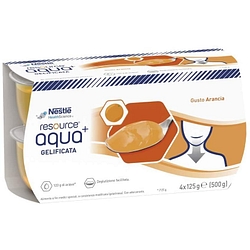 Resource aqua acqua gelificata+orange cup 6 4 x125 g
