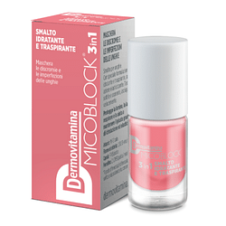Dermovitamina micoblock 3 in 1 smalto idratante e traspirante rosa 5 ml