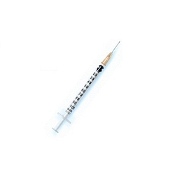 Siringa per insulina extrafine tub 1 ml 100 ui ago removibile 26 gauge 0,45 x12 mm 1 pezzo