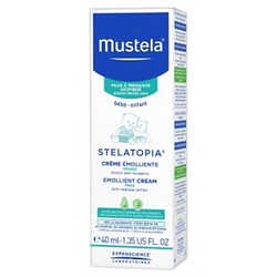 Mustela stelatopia crema emolliente viso 40 ml