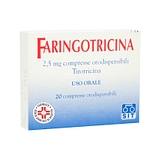 Faringotricina 20 cpr orodispers 2,5 mg