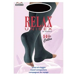 Relax unisex 140 gambaletto cotton punta aperta nero 3 l
