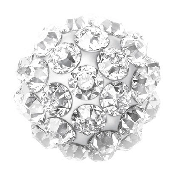 System75 Pallina 4,5 Mm Diamantata Cristallo  Acciaio