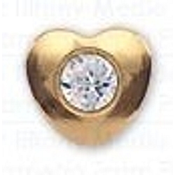Inverness orecchini cuore crystal placcati oro r25 c1