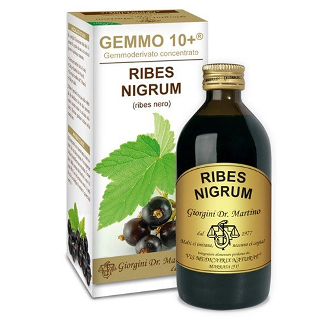 Gemmo 10+ Ribes Nero 200 Ml Liquido Analcolico