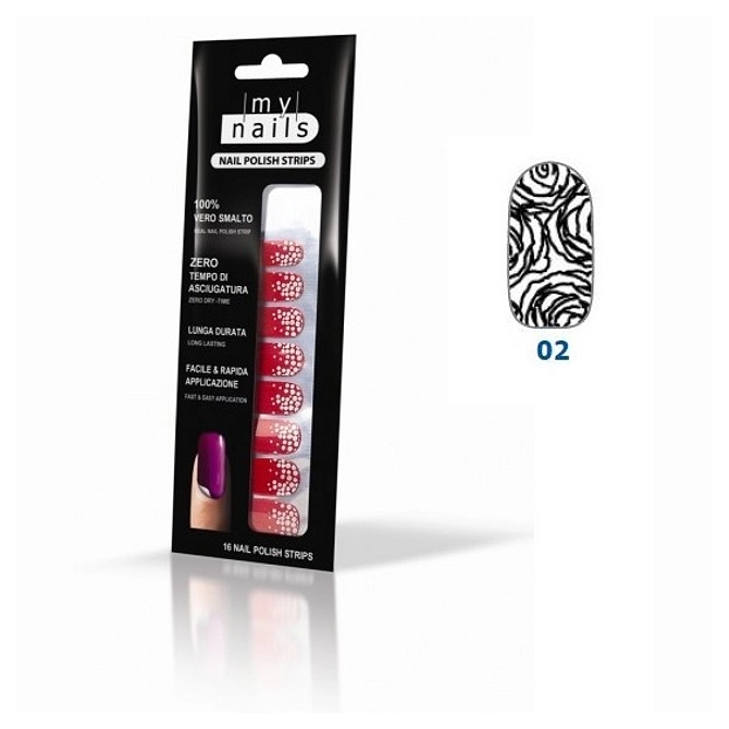 My Nails Nails Polish Strips 02   16 Unghie Adesive