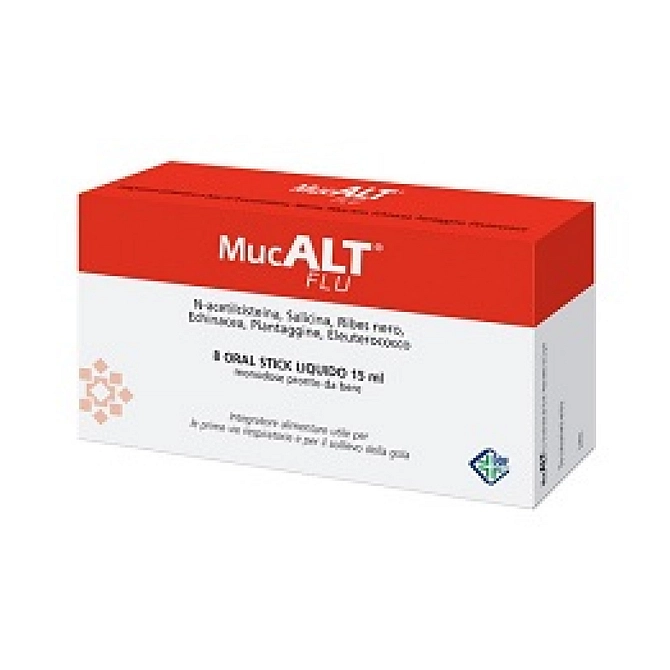 Mucalt Flu 8 Oral Stick Monodose