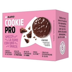 Alevo' cookie pro snack cacao ricoperto di cioccolato fondennte 11 monodosi 150 g