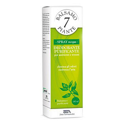 Essenza balsamica 7 piante deodorante purificante per ambienti e tessuti pompa spray + astuccio 180 ml