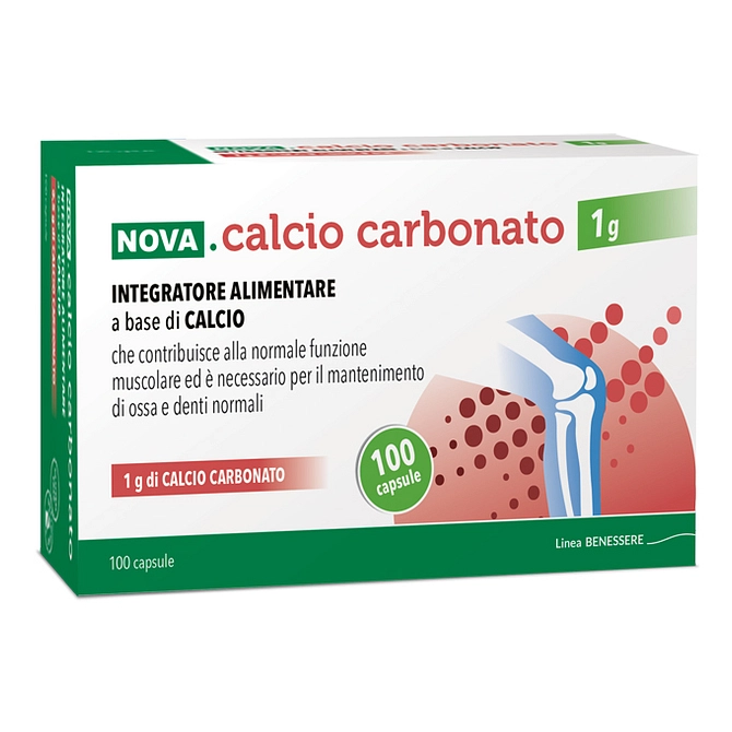 Nova Calcio Carbonato 1 G 100 Capsule