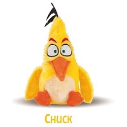 Angry birds chuck peluche riscaldabile