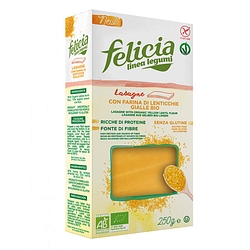 Felicia bio lasagne lenticchie gialle con riso integrale 250 g