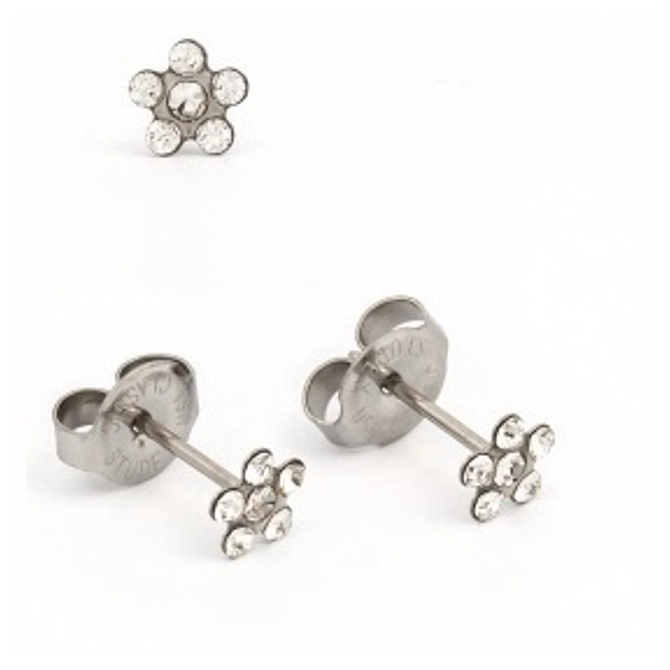 Daisy With April Crystal Surgical Steel