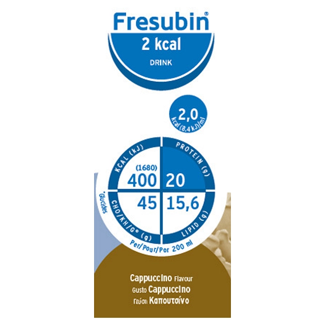 Fresubin 2 Kcal Drink Cappuccino 4 Flaconi X 200 Ml