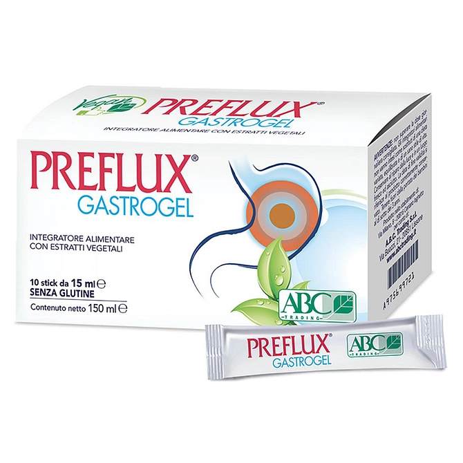 Preflux Gastrogel 10 Stick Pack Da 15 Ml
