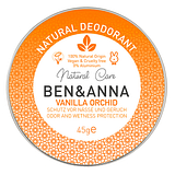 Ben & anna natural soda cream deodorant vanilla orchid tin 45 g
