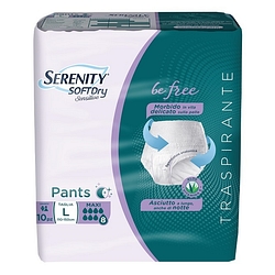 Serenity pants sd sensitive be free maxi l 10 pezzi
