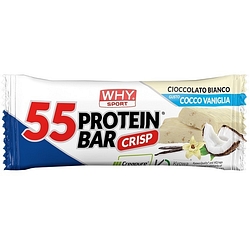 Whysport 55 protein bar cioccolato bianco vaniglia cocco 55 g