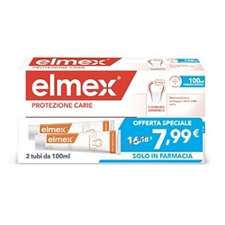 Elmex dentifricio anticarie bitubo 2 pezzi da 100 ml