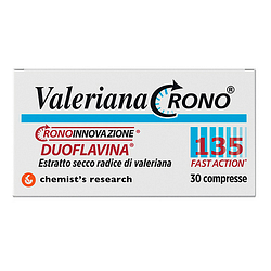 Valeriana crono 135 con duoflavina fast action 30 compresse