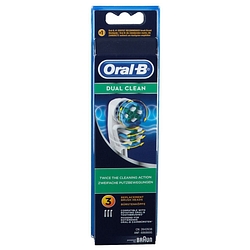 Oralb dual clean eb417 testine spazzolino elettrico 3 pezzi
