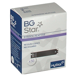Strisce reattive misurazione glicemia bgstar mystar 50 pezzi