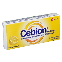 Cebion masticabile limone vitamina c 500 mg 20 compresse