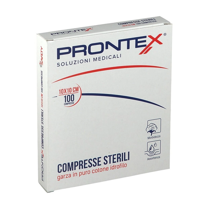 Prontex Garza Compressa 12/8 10 X10 Cm 100 Pezzi