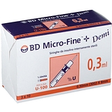 Siringa insulina becton dickinson demi 0,3 ml ago gauge 30 8 mm 30 pezzi
