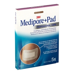 Medicazione medipore+pad 10 x10 cm 5 pezzi