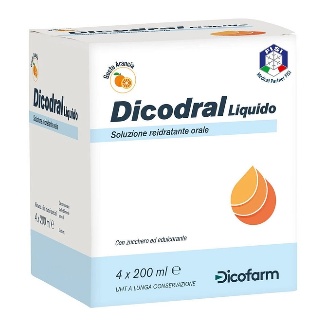 Dicodral Liquido Soluzione Reidratante Orale 4 X 200 Ml