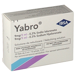 Yabro 10 fiale 3 ml acido ialuronico 0,3% soluzione per nebulizzatore