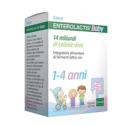 Enterolactis baby gocce 8 ml 1 4 anni 14 miliardi di cellule vive