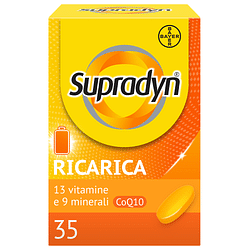Supradyn ricarica 35   integratore alimentare multivitaminico con vitamine, minerali e coenzima q10