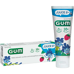Gum junior dentifricio bambini 7/12 fluoro 1000 ppm 50 ml