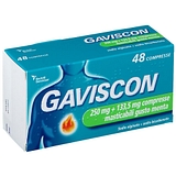 Gaviscon 48 cpr mast 250 mg + 133,5 mg menta