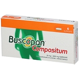 Buscopan compositum 6 supp 10 mg + 800 mg